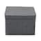Household Essentials Canvas Storage Boxes with Lids, 2ct.